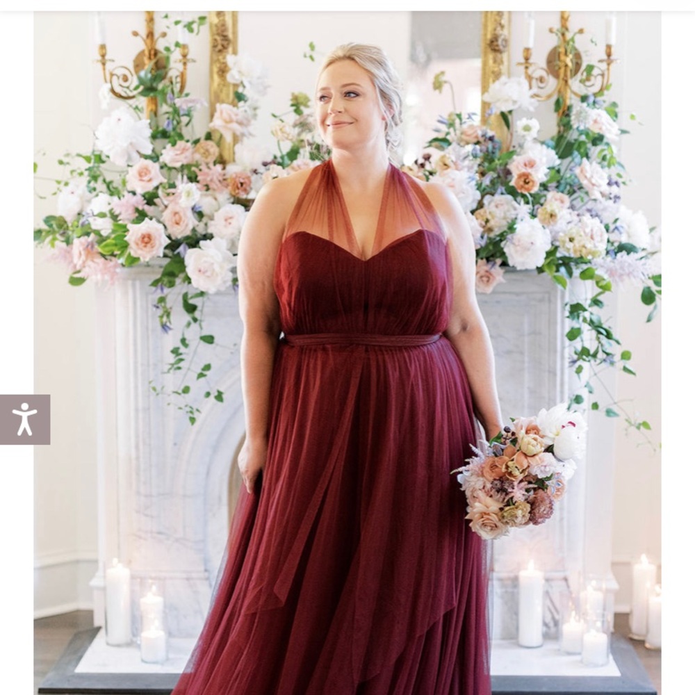 Revelry BRIDESMAID ROSALIE CABERNET DRESS SIZE 12